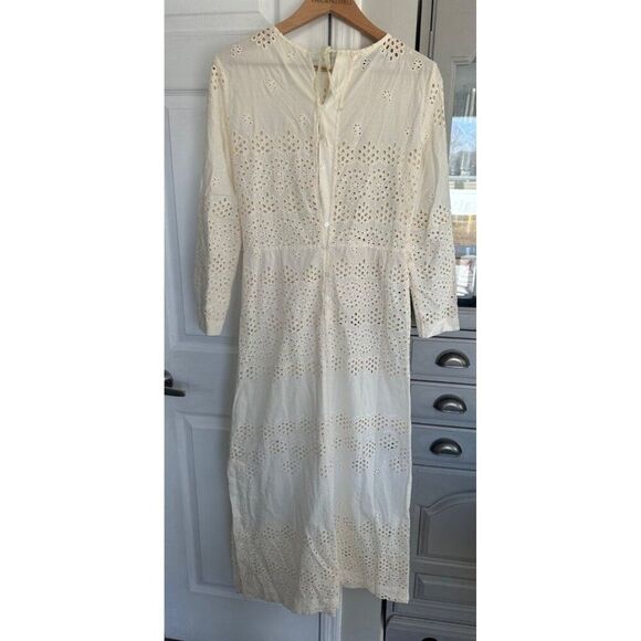 INNIKA CHOO Etta Keet Dress In Broderie Fern Cream Size 1/Small Vacation Resort - Picture 6 of 16